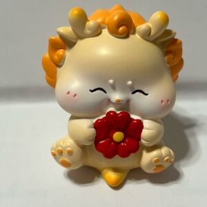 Adorable Cream and Orange Ornament